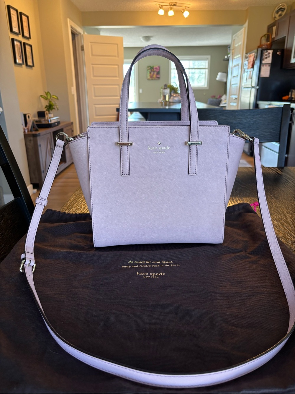 kate spade Cedar Street Small Hayden Saffiano Mini Satchel with Detachable Strap